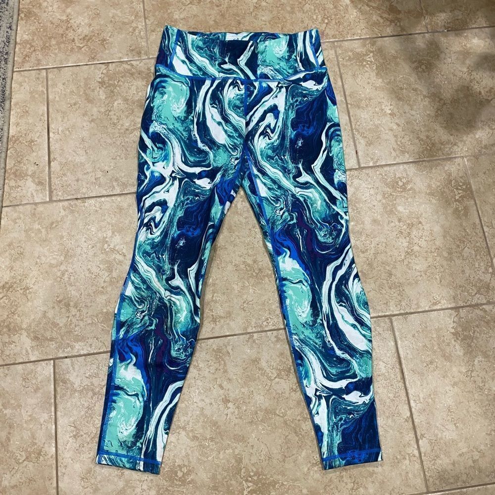 Patagonia Caribbean Marble Print Swirl Leggings - Picture 2 of 7
